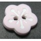 Bouton fleur rose clair 13mm 