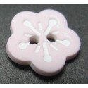 Bouton fleur rose clair 13 mm b38