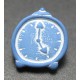 Bouton reveil bleu 12mm