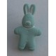 Bouton lapin vert d'eau 15mm