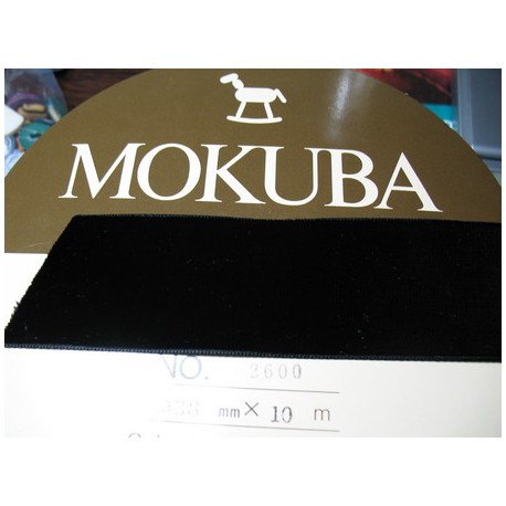 Velours Mokuba noir 38 mm