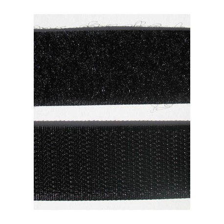 Velcro noir à coudre 25 mm
