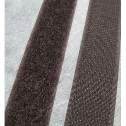 Velcro marron à coudre 25mm