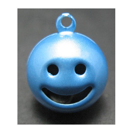 Grelot smile bleu 15 mm