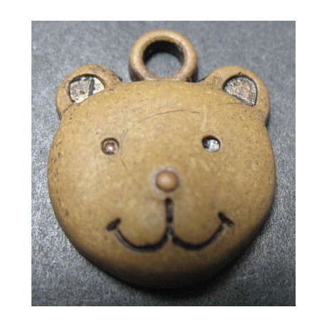 Pendentif ours brun 18 mm 