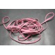 Lacet peau rose 3 mm