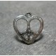 Charms coeur peace  love 18 mm