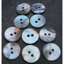 Lot 10 boutons nacre 14mm