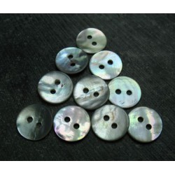 Lot 10 boutons nacre 12mm