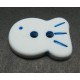 Bouton poisson blanc bleu 17mm 