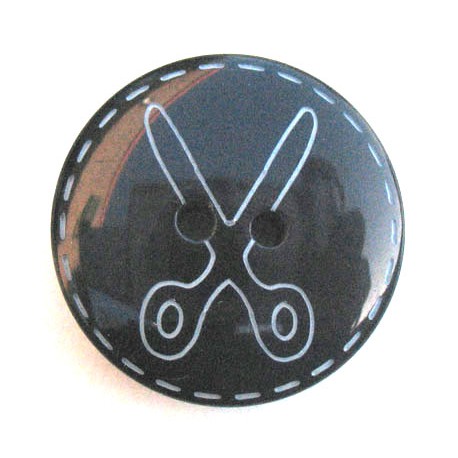 Bouton ciseaux marine 22 mm b5