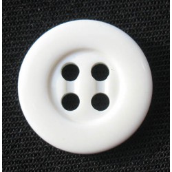 Bouton blanc cassé 4t 15 mm b55