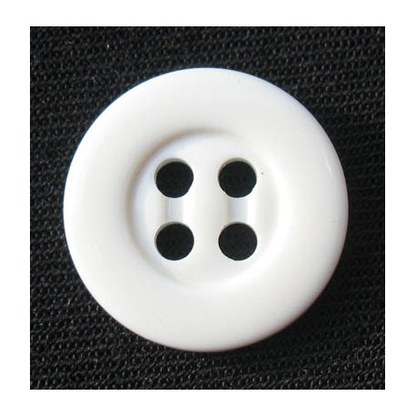 Bouton blanc cassé 4t 15 mm b55