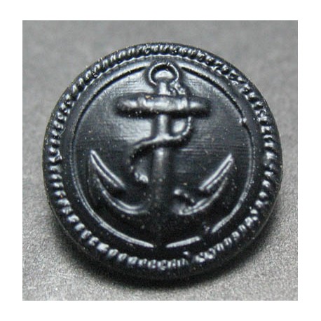 Bouton ancre noire 15mm