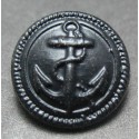 Bouton ancre noire 15 mm b41