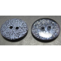 Bouton paillette bleu raf ovale 20mm   