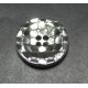 Bouton facette disco coloris argent 18 mm  b35