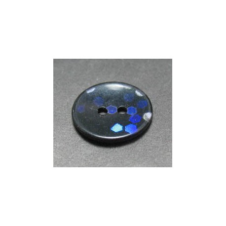 Bouton hologramme noir violet bleu 18mm