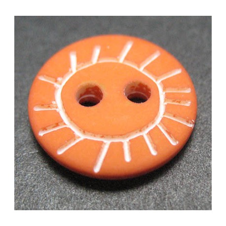 Bouton soleil orange 12 mm b21