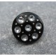 Bouton effet strass9  15mm