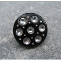 Bouton effet strass9  15mm