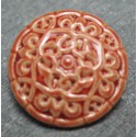 Bouton arabesque orange b9