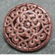 Bouton arabesque marron b9