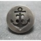 Bouton ancre vieil argent 23mm
