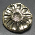 Bouton doré paquerette 22mm 