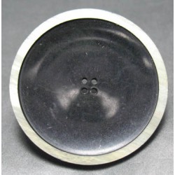 Bouton noir cercle nacré 45 mm b65