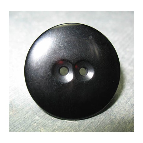 Bouton noir brillant 30 mm b65