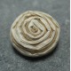 Bouton rafia écru beige 23 mm b34