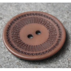 Bouton roulette marron 34mm 