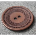 Bouton roulette marron 34 mm  b60