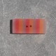 Bouton rectangle berlingot rouge orange 35mm 