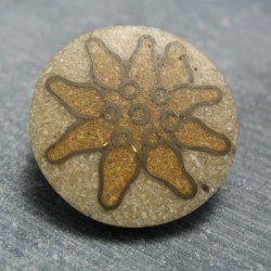 Bouton edelweiss beige 28mm