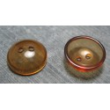 Bouton lentille caramel 18 mm b65