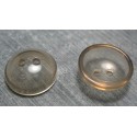 Bouton lentille fumé clair 18 mm b65