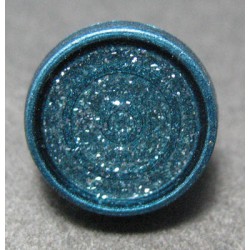 Bouton bleu paillette 9 mm b49