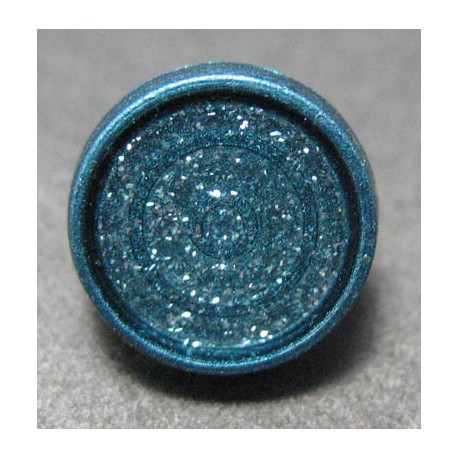 Bouton bleu paillette 9 mm b49