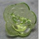 Bouton rose translucide vert anis 30 mm b1