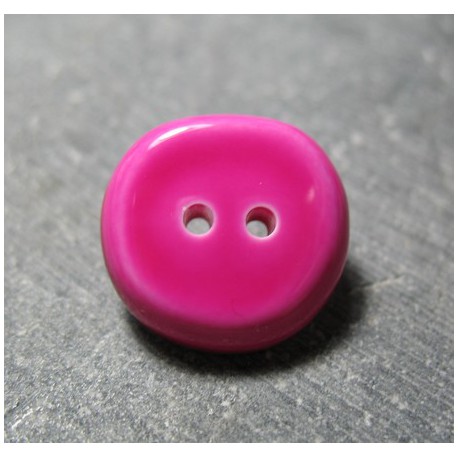 Bouton galet  fuschia 18 mm b55