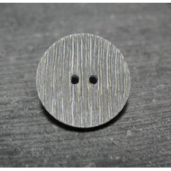 Bouton strie vert de gris 22 mm b39