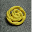 Bouton rose jaune 22 mm b72