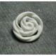 Bouton rose blanc 22mm