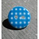 Bouton pois8  bleu blanc 15 mm b70