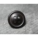 Bouton noir 15mm