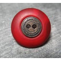 Bouton pneu rouge orange 23 mm b72