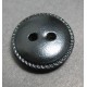 Bouton cuir noir 18 mm 20b