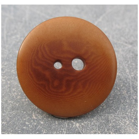 Bouton corozo grand petit trou caramel 30mm